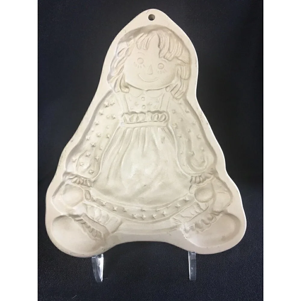 Brown Bag RAGGEDY ANN & ANDY Cookie Molds HILL DESIGN 1985 & 1986